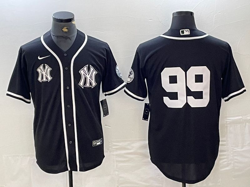Men New York Yankees 99 Judge Black Second generation joint name Nike 2024 MLB Jersey style 5
